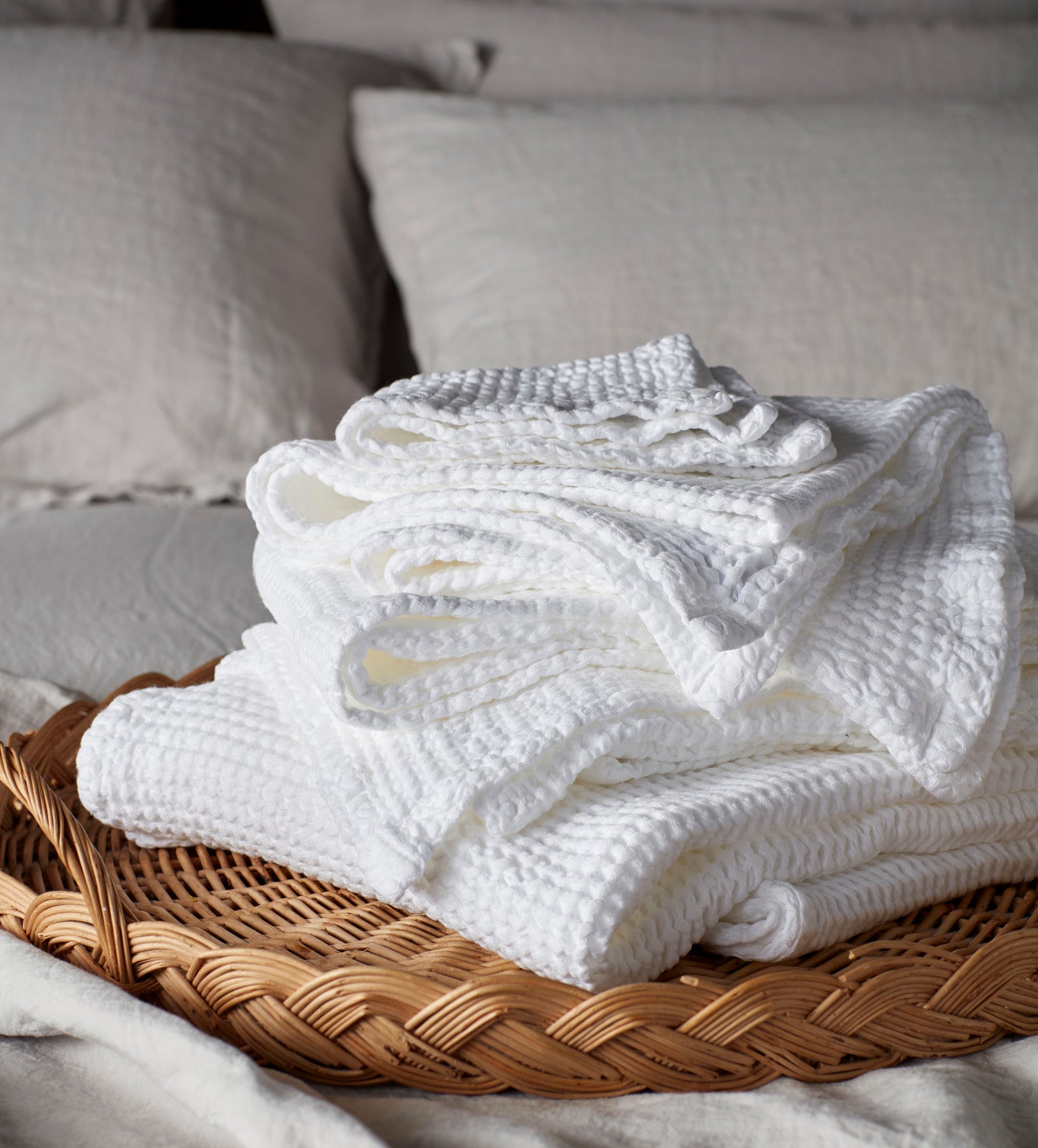 SIMPLE WAFFLE TOWELS - WHITE – Super Simple